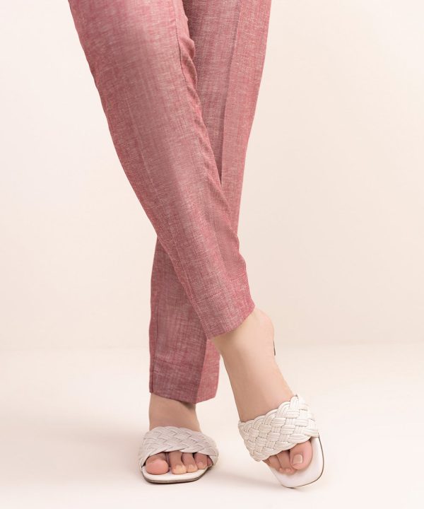 Cotton Linen Cigarette Pants