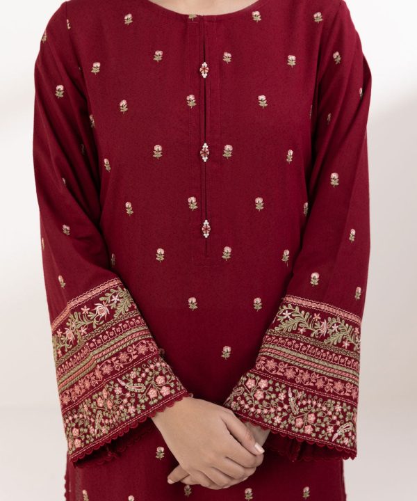 Embroidered Karandi Shirt - 图片 4