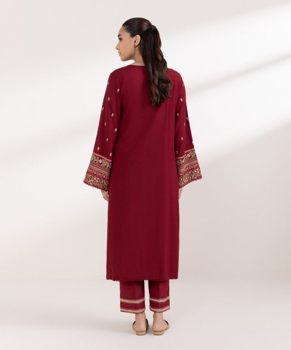 Embroidered Karandi Shirt - 图片 3