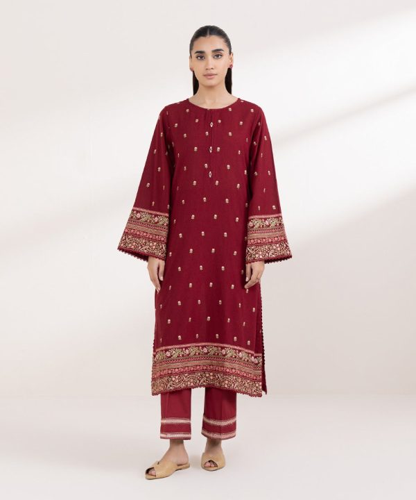 Embroidered Karandi Shirt