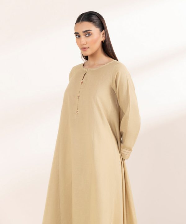 Solid Khaddar Shirt - 图片 4