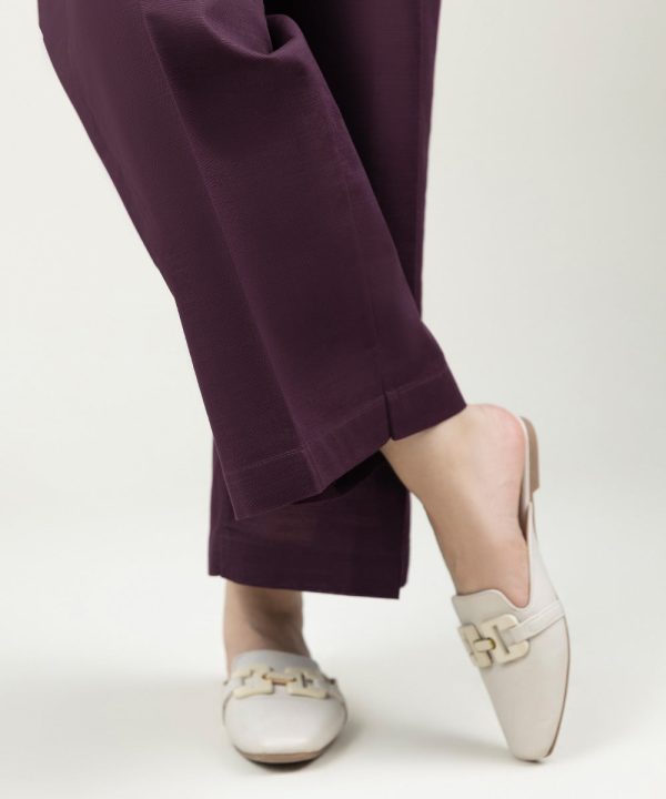 Solid Khaddar Culottes - 图片 2