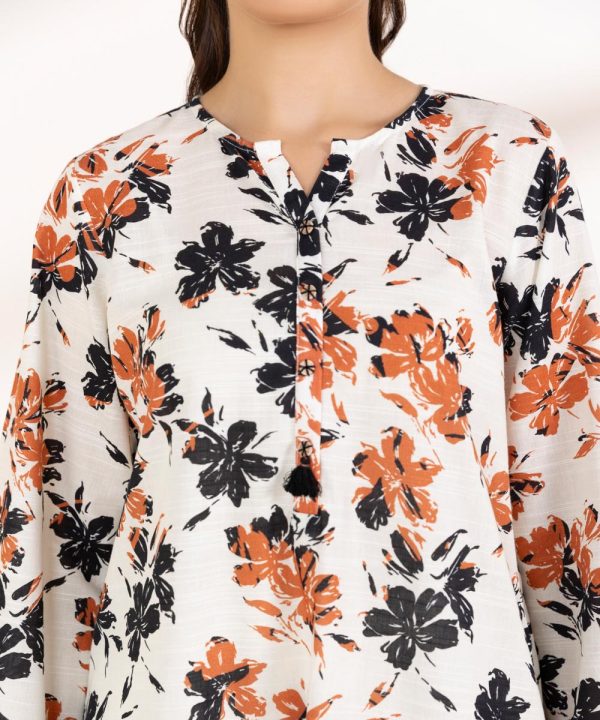 Printed Light Khaddar Shirt - 图片 5