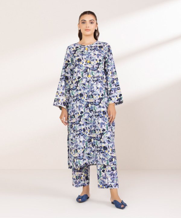 Printed Light Khaddar Shirt - 图片 2