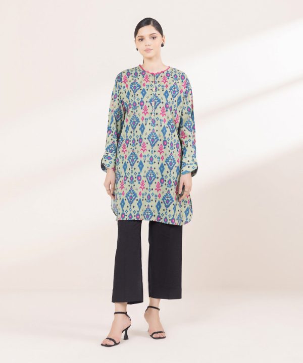 Printed Cotton Viscose Shirt - 图片 2