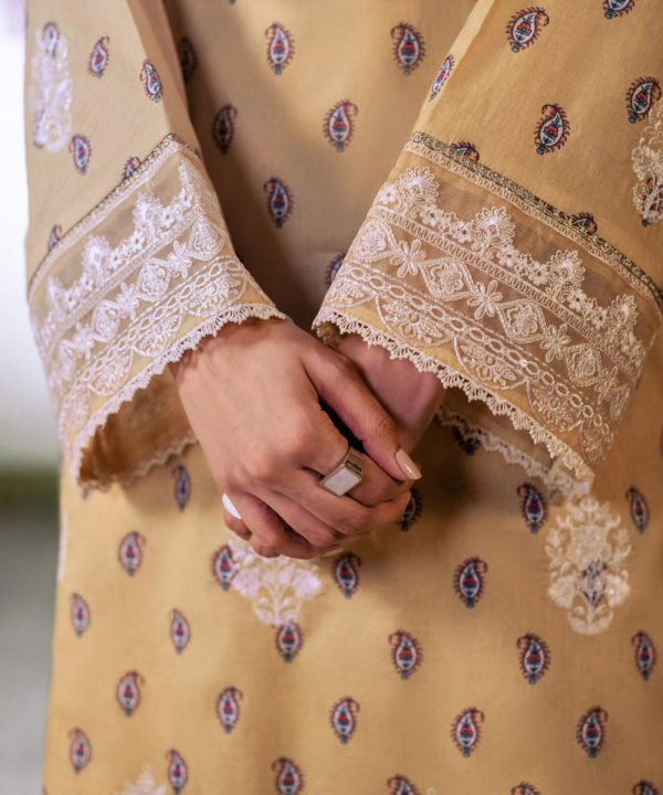 Embroidered Lawn Shirt - 图片 4