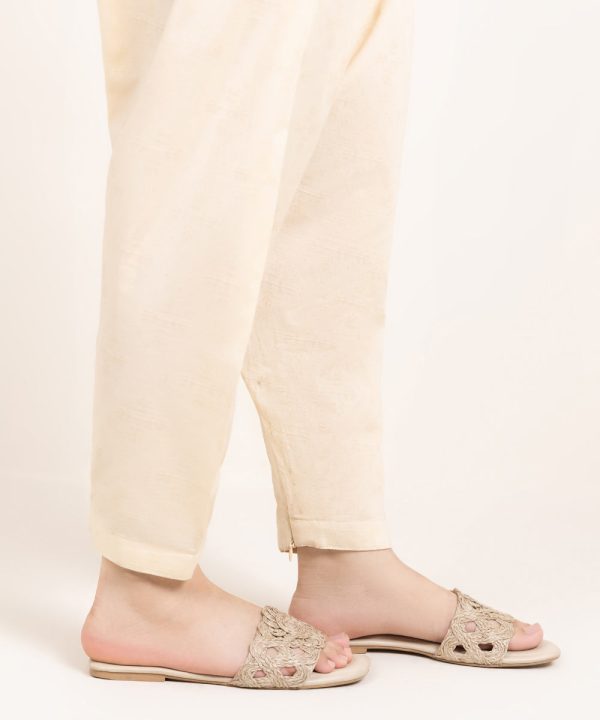 Cotton Jacquard Shalwar - 图片 2