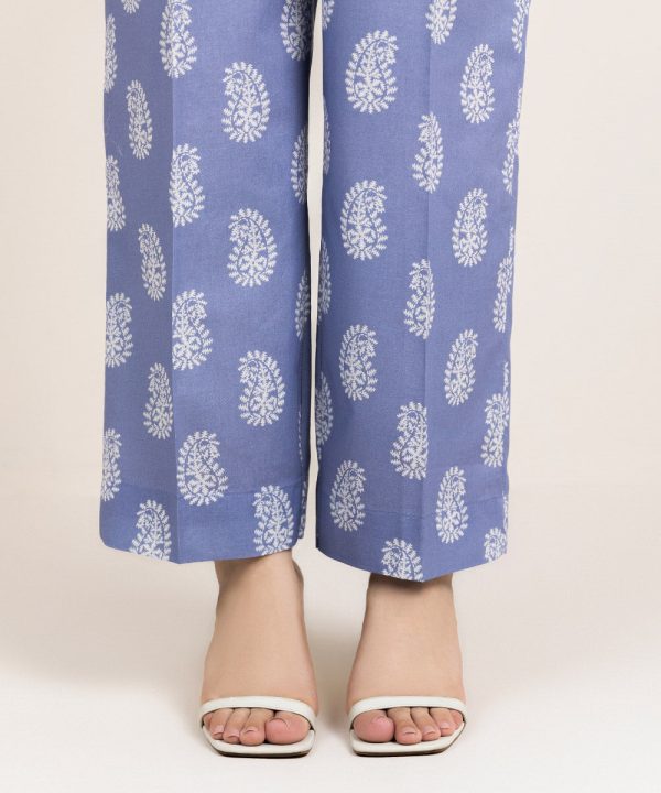 Printed Cambric Straight Pants - 图片 4