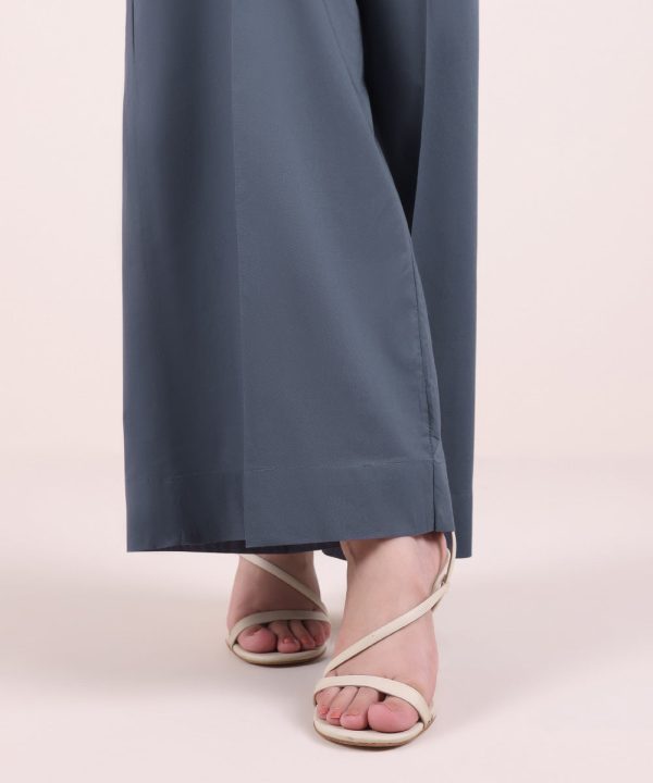 Solid Cambric Culottes - 图片 4