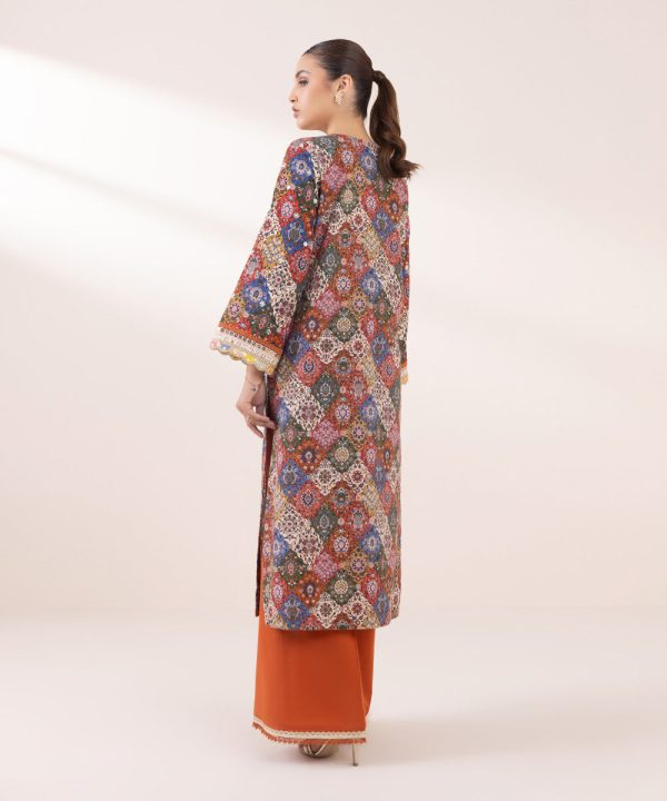 Embroidered Khaddar Shirt - 图片 6