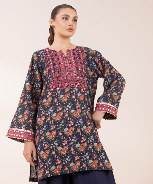 Embroidered Khaddar Shirt