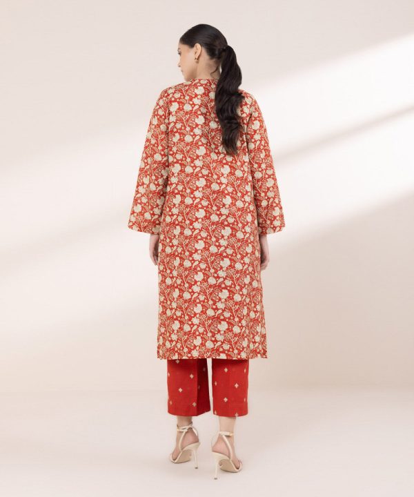 Embroidered Light Khaddar Shirt - 图片 3