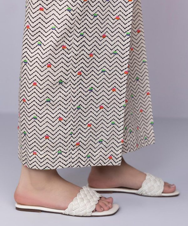 Embroidered Dobby Culottes - 图片 2