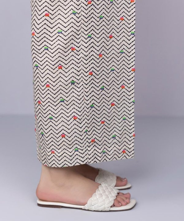 Embroidered Dobby Culottes - 图片 3