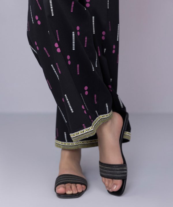 Embroidered Dobby Culottes - 图片 4