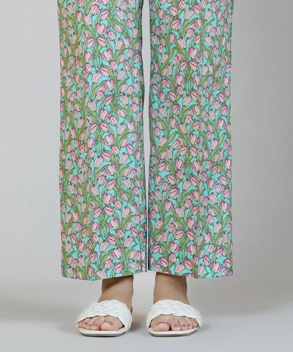 Printed Cambric Straight Pants - 图片 4