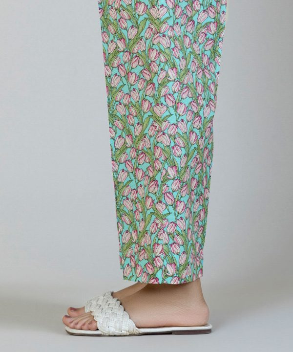 Printed Cambric Straight Pants - 图片 3