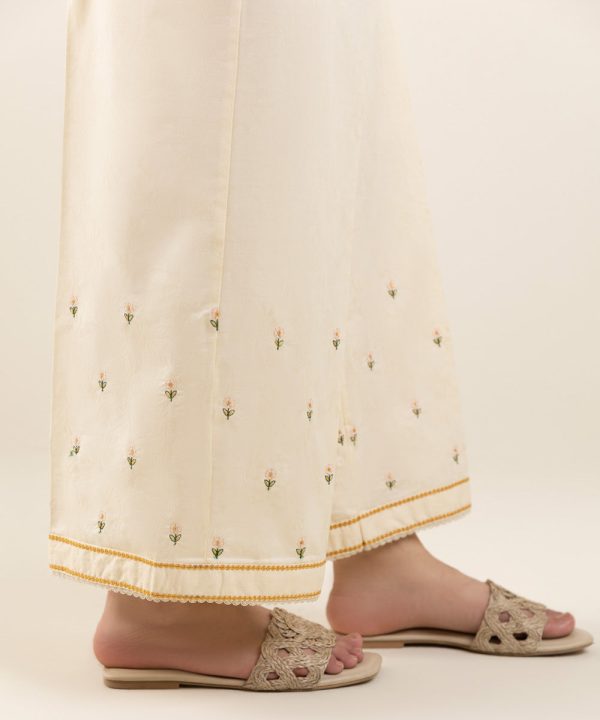 Embroidered Jacquard Culottes - 图片 2