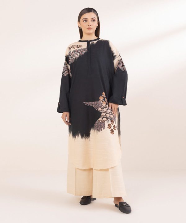 Printed Khaddar Shirt - 图片 6