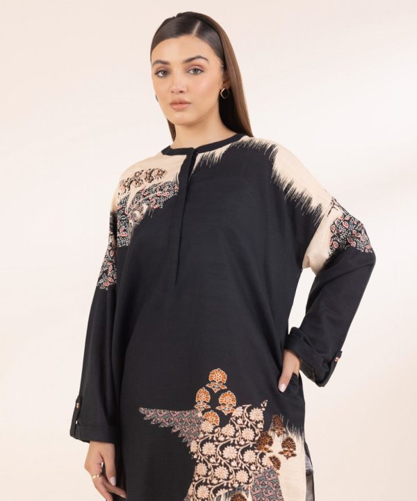 Printed Khaddar Shirt - 图片 4