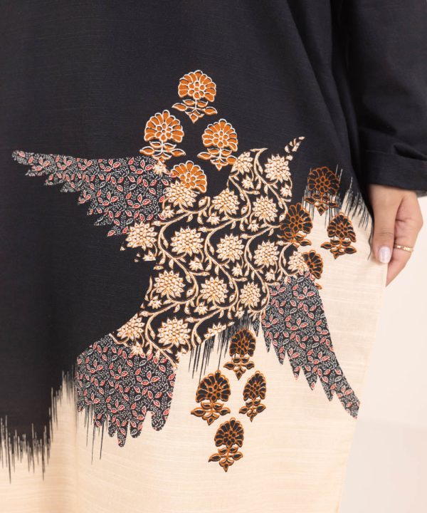 Printed Khaddar Shirt - 图片 8