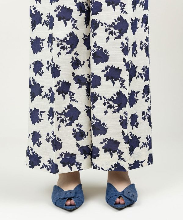 Printed Khaddar Culottes - 图片 2