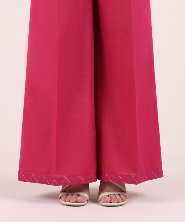 Khaddar Flared Pants - 图片 3