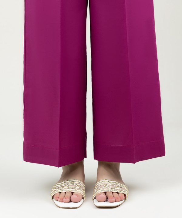 Solid Cambric Culottes - 图片 3