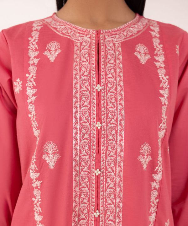 Embroidered Lawn Shirt - 图片 5