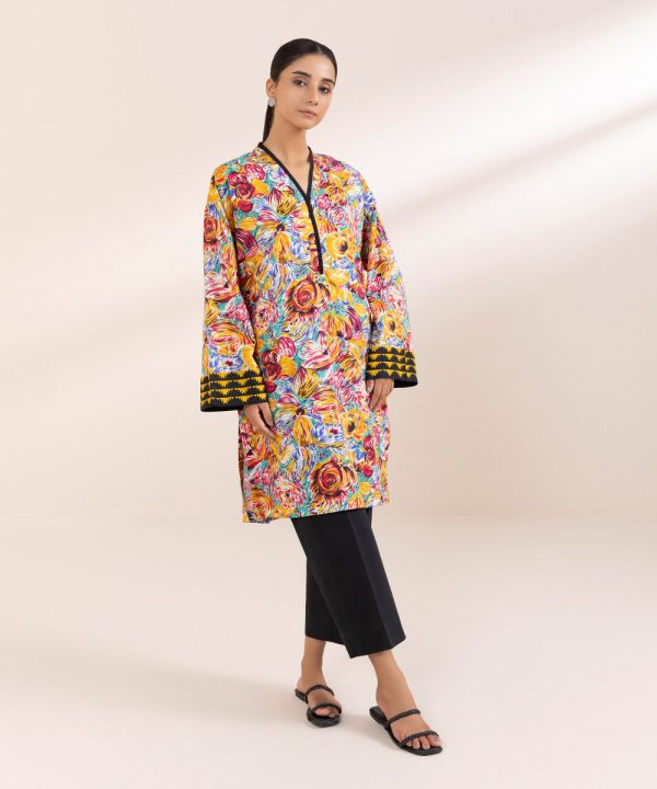 Printed Cotton Viscose Shirt - 图片 2