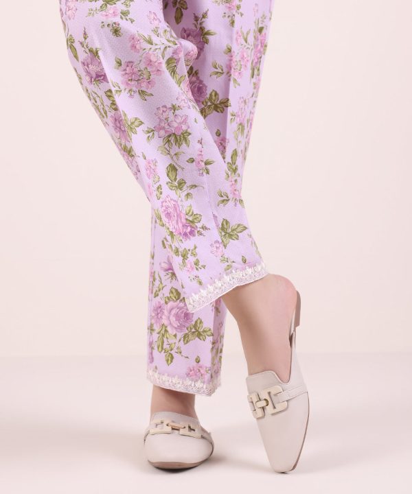 Embroidered Cambric Straight Pants - 图片 3