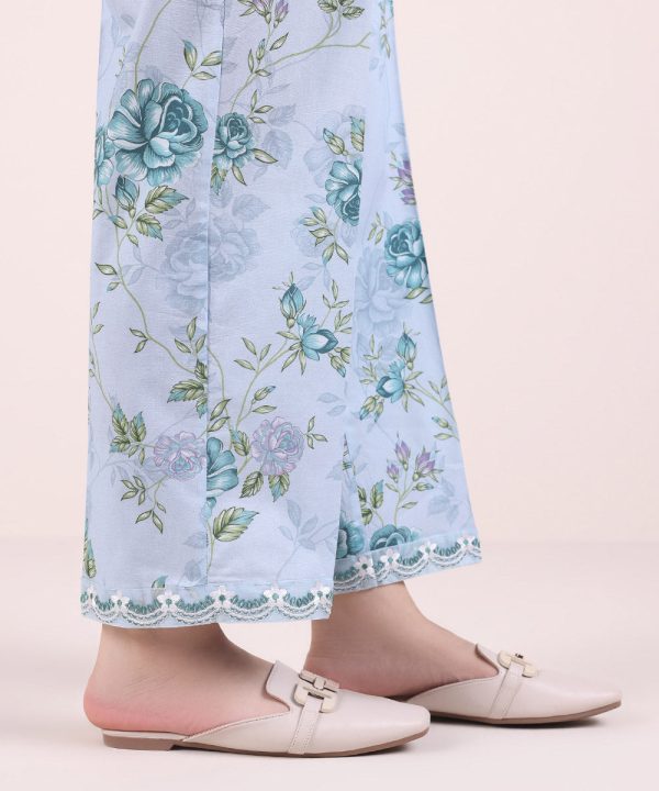 Embroidered Cambric Straight Pants - 图片 2