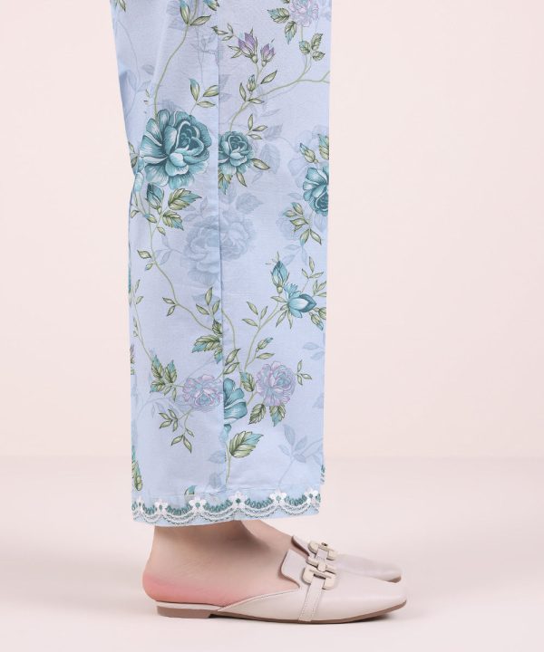 Embroidered Cambric Straight Pants - 图片 4