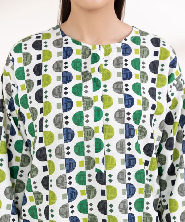 Printed Light Khaddar Shirt - 图片 5