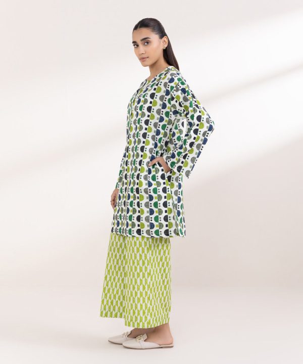 Printed Light Khaddar Shirt - 图片 3