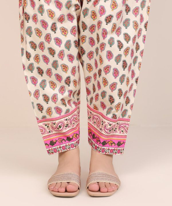 Printed Cambric Shalwar - 图片 2