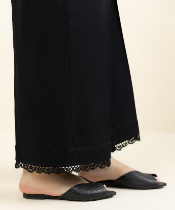 Solid Dobby Culottes - 图片 2