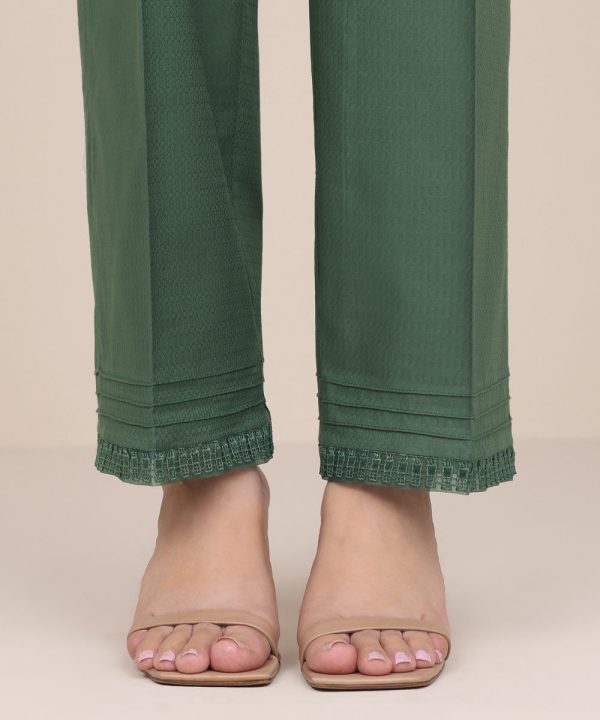 Dobby Straight Pants - 图片 4