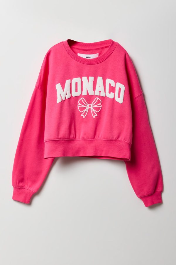 Girls Monaco Puff Print Fleece Sweatshirt