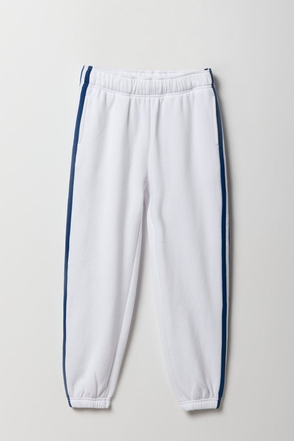 Girls Side Striped Fleece Jogger - 图片 3