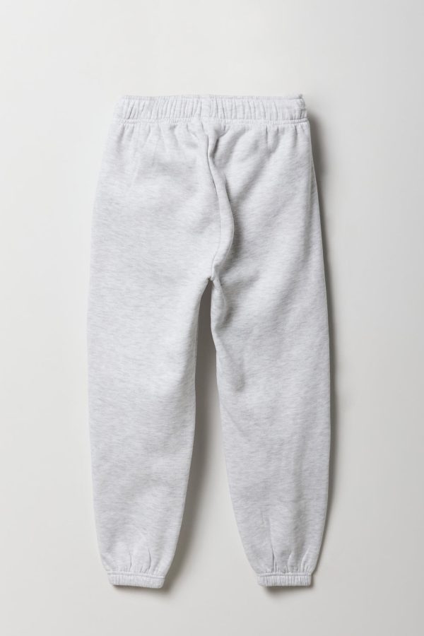 Girls Embroidered Fleece Jogger - 图片 4