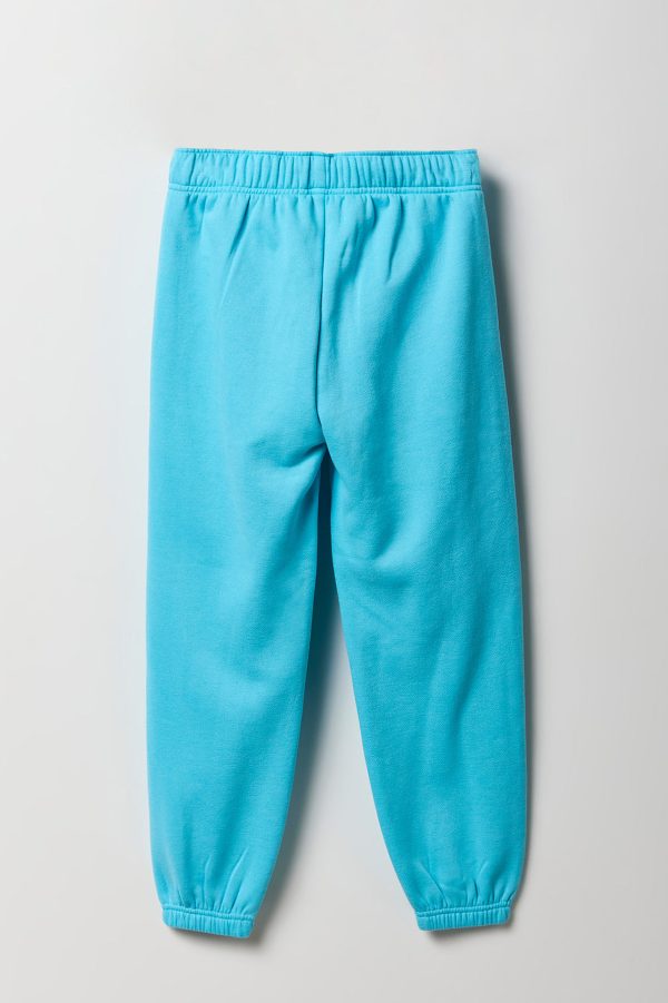 Girls Embroidered Fleece Jogger - 图片 2