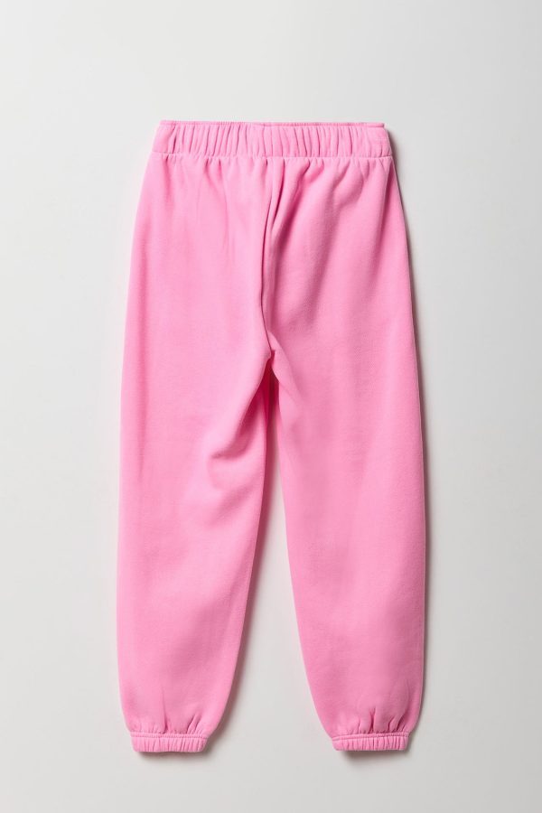 Girls Embroidered Fleece Jogger - 图片 8