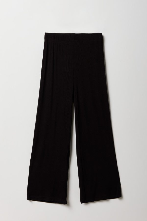 Girls Ribbed Wide Leg Pant - 图片 3