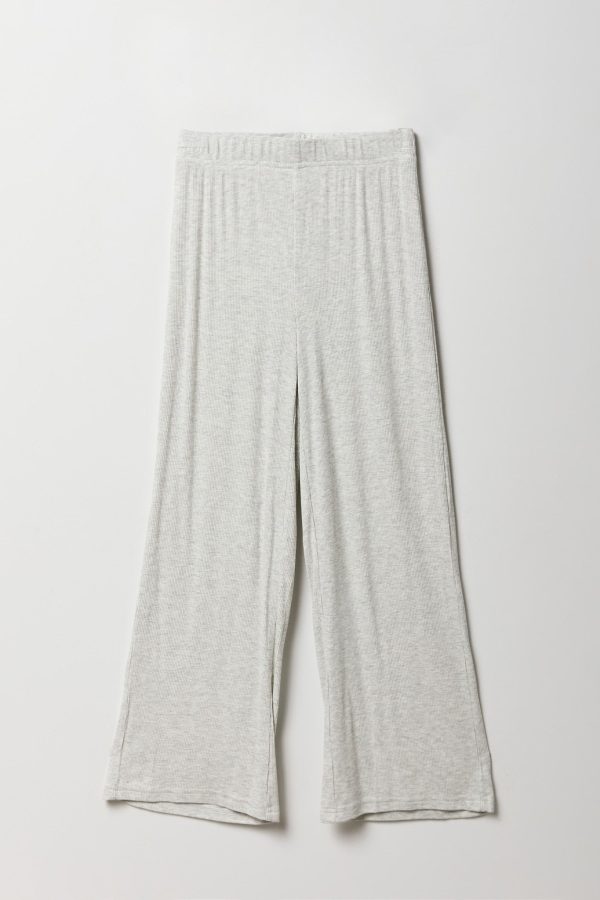 Girls Ribbed Wide Leg Pant - 图片 5