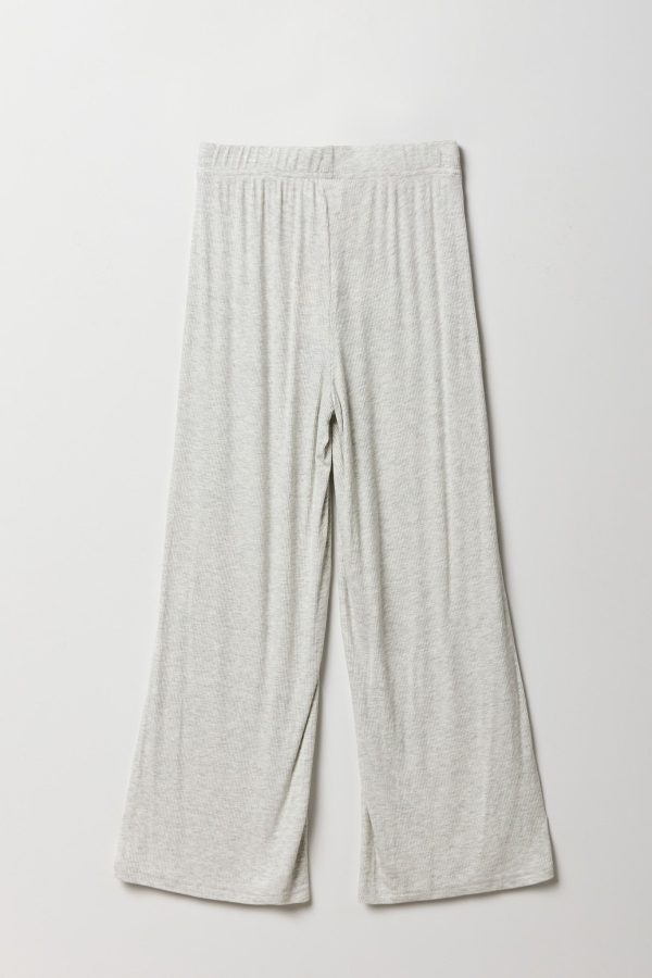 Girls Ribbed Wide Leg Pant - 图片 6