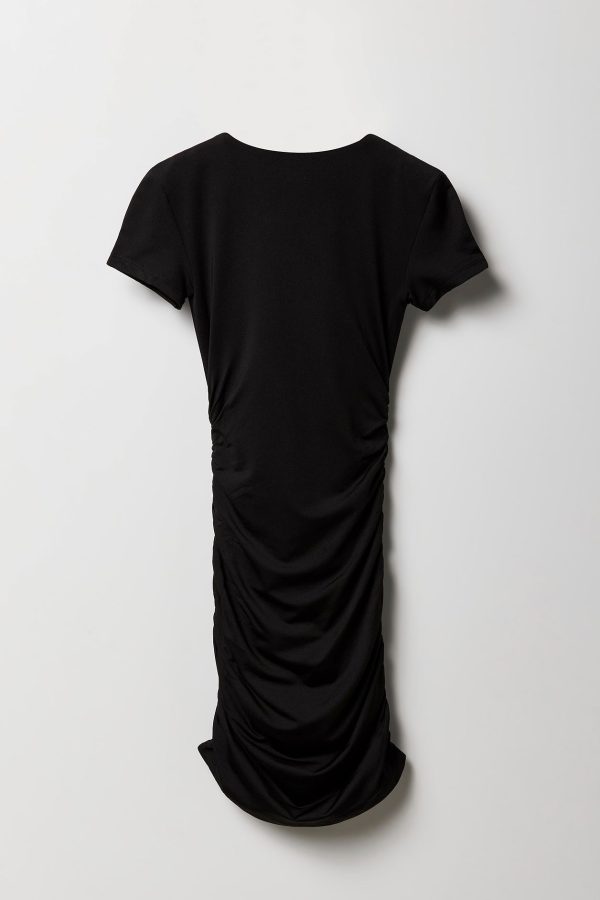 Girls Ruched Short Sleeve Dress - 图片 4