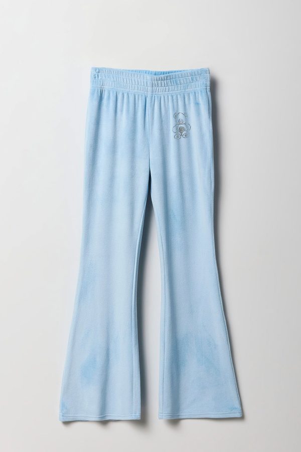 Girls Velour Quarter Flare Pant - 图片 5