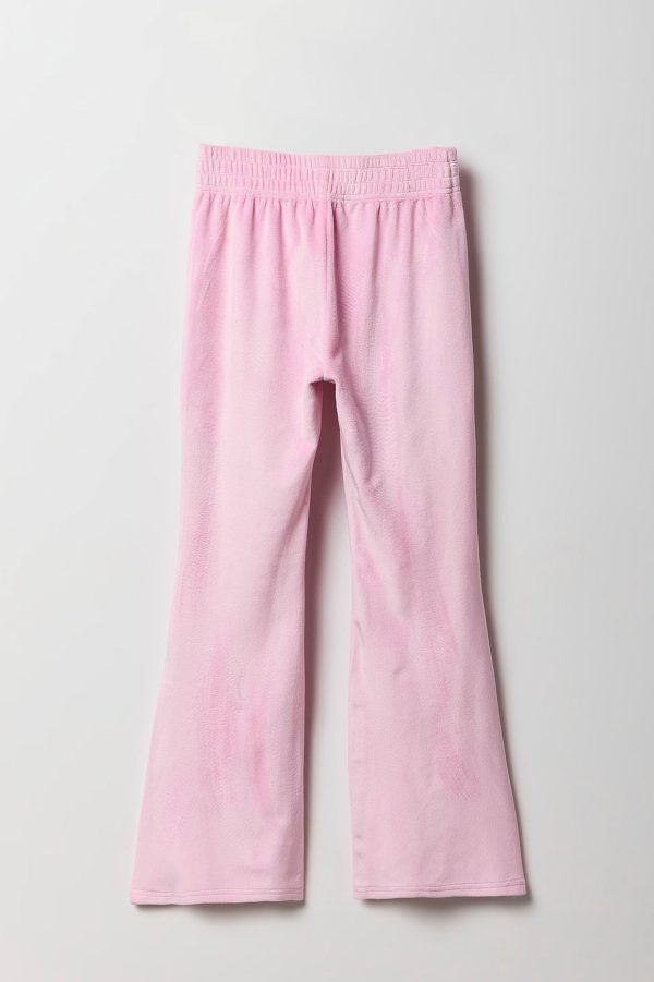 Girls Velour Quarter Flare Pant - 图片 8