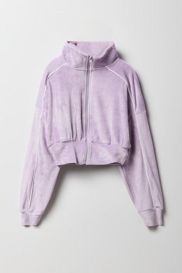 Girls Velour Zip-Up Jacket - 图片 5